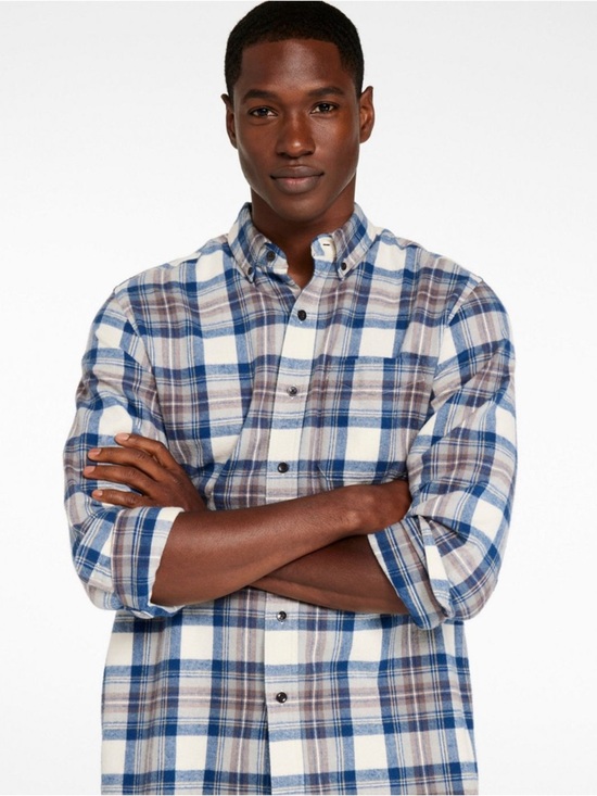L.L. Bean Other - L.L.Bean Men’s Scotch Plaid Flannel Shirt Slightly Fitted Tall Large